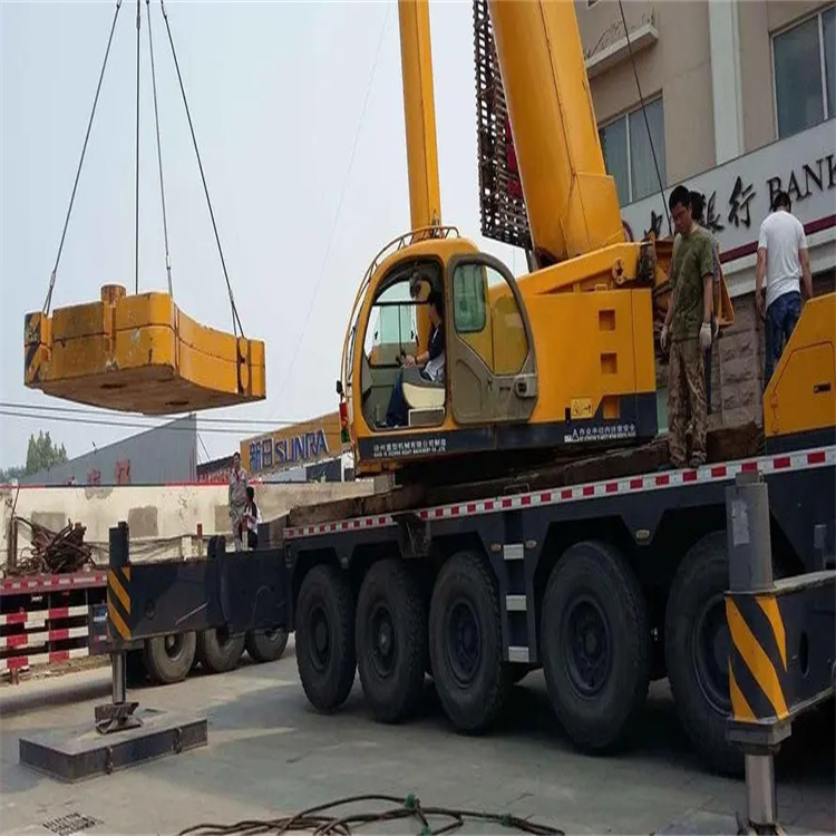 麻洋镇当地吊车出租|机器吊装|75吨|工厂搬迁服务